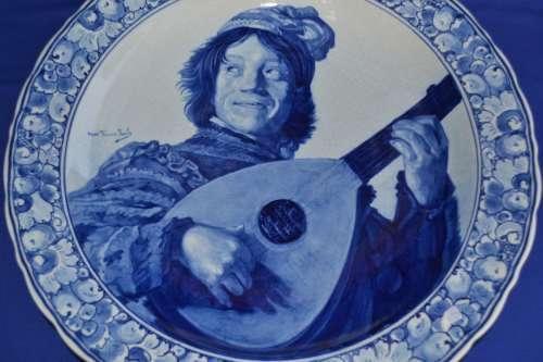 Delft Joost Thooft and Labouchere Large Charger dated 1897