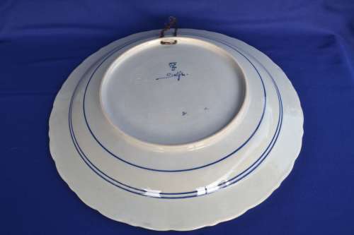 Delft Joost Thooft and Labouchere Large Charger dated 1897