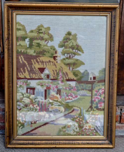 Tapestry- Framed Behind Glass