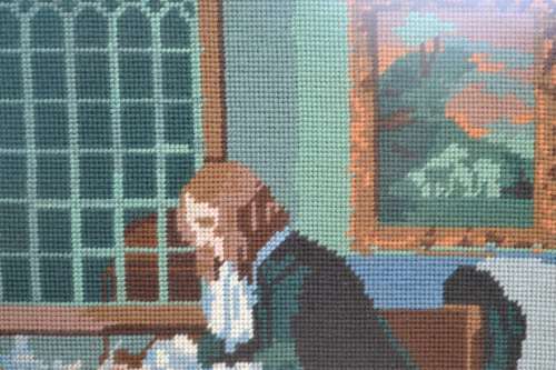 Tapestry- Framed Behind Glass
