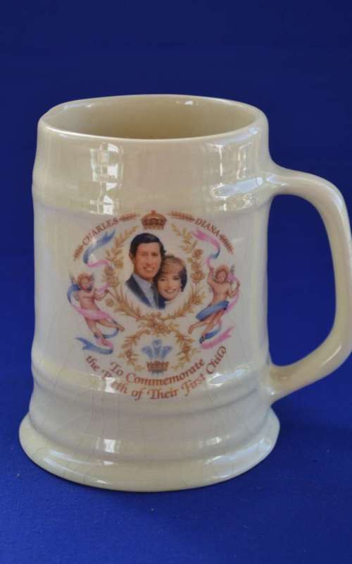 Charles and Diana First Child Commemorative Tankard
