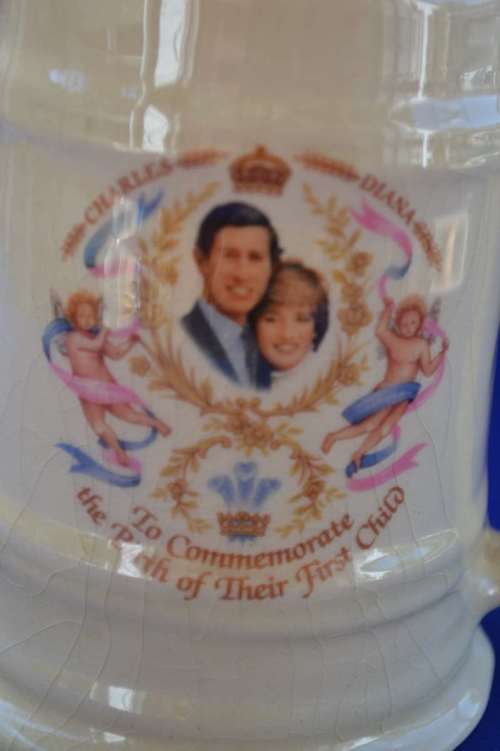 Charles and Diana First Child Commemorative Tankard