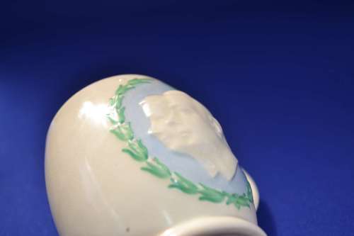 Burleigh Ware Cameo Style Commemorative Mug - King George VI and Queen Elizabeth ** RARE **