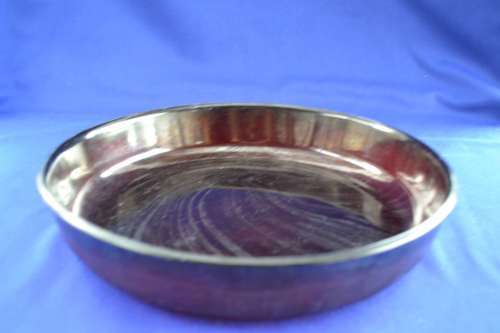 Deep Burnt Ruby Red Vintage Dish