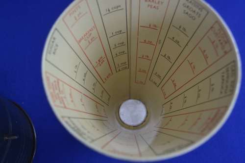 Vintage Bromwell`s Flour Sifter and Tala Aluminium Cooks Measure