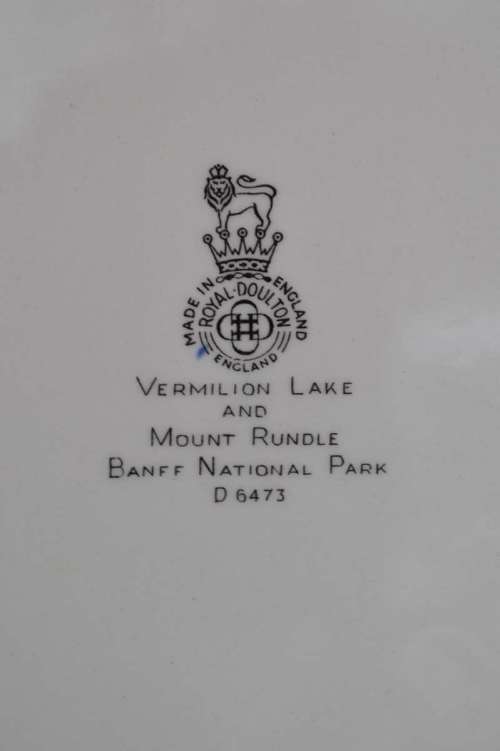 Royal Doulton Display Plate `Vermilion Lake and Mount Rundle` D6473