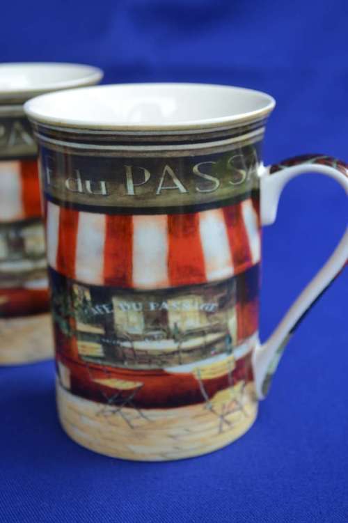 Creative Tops `Cafe du Passage`  Coffee Mugs - Set of three