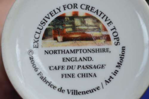 Creative Tops `Cafe du Passage`  Coffee Mugs - Set of three
