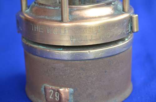 Miners Lamp Wolf  Safety Lamp Shefield England