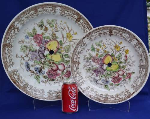 Del Coronado Nasco Japan Large Cake Plates c1950`s