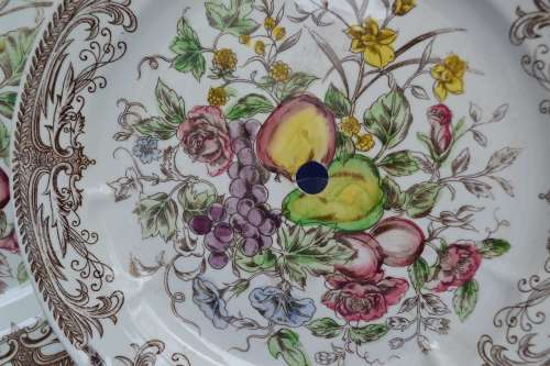 Del Coronado Nasco Japan Large Cake Plates c1950`s
