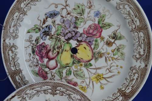 Del Coronado Nasco Japan Large Cake Plates c1950`s