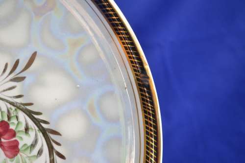 H Bequet Quaregnon - Belgium -  Hand Painted Wall Display Plate