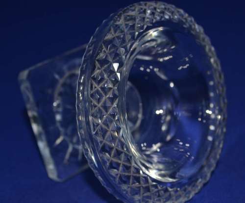 Miniature Footed Crystal Turnover Bowl