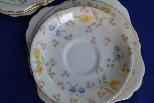 Vintage A B Jones and Sons Grafton Tea Set Items - 13 Pieces c1935