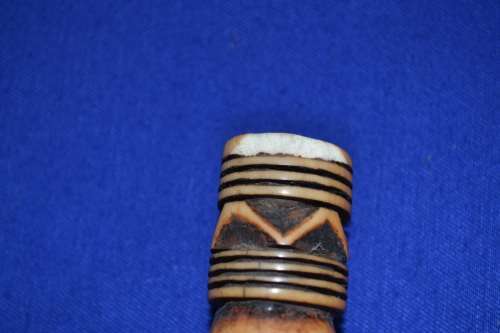 True Vintage Antique African Comb, Cotton Spool and Small Container