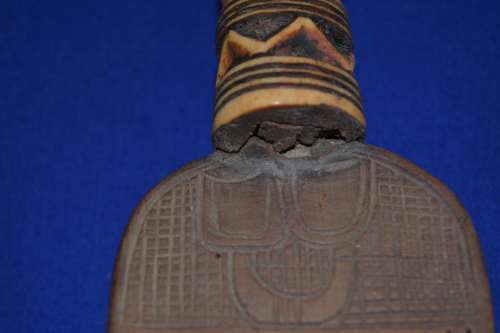 True Vintage Antique African Comb, Cotton Spool and Small Container