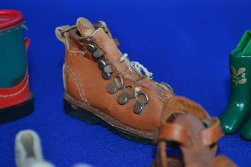 Vintage Miniature Shoe Key Rings