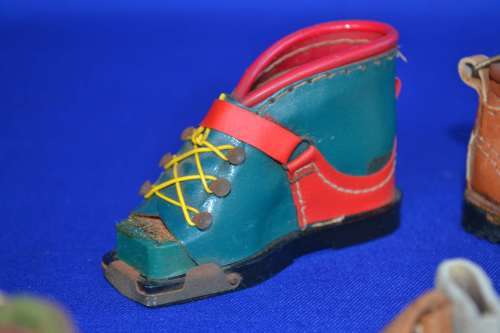 Vintage Miniature Shoe Key Rings