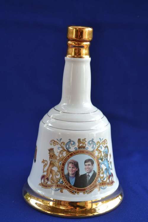 Bells / Wade  Ceramic Decanter Commemorating the Wedding of Prince Andrew and Sarah Ferguson