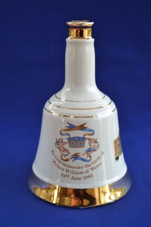 Bells / Wade Ceramic Decanter Commemorating the Birth of Prince William