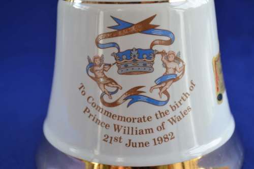 Bells / Wade Ceramic Decanter Commemorating the Birth of Prince William