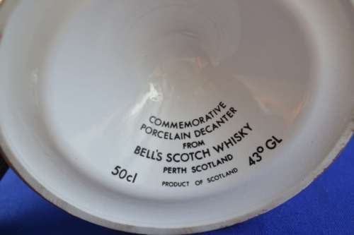 Bells / Wade Ceramic Decanter Commemorating the Birth of Prince William