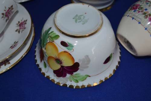 Assembled Tea Set - Queen Anne and Tuscan Fine Bone China - Various Patterns - 21 Pieces