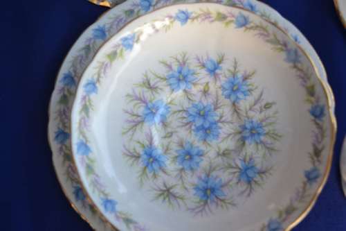 Assembled Tea Set - Queen Anne and Tuscan Fine Bone China - Various Patterns - 21 Pieces