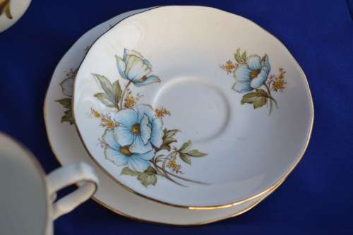 Assembled Tea Set - Queen Anne and Tuscan Fine Bone China - Various Patterns - 21 Pieces