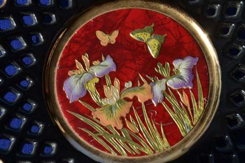Art of Chokin Collectable Display Plate Japan - Small