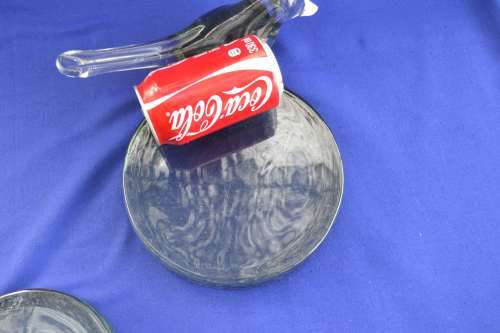 Paperweight Three large Glass Pieces