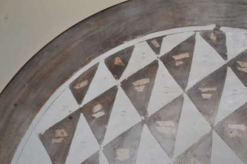 Large VP Pottery ceramic Plate in Wooden Box Frame