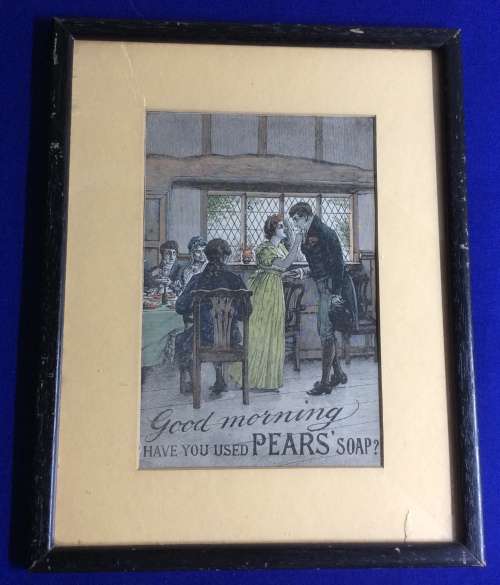 Antique Pears Soap Advertisements c1889 and 1898 - Framed