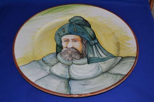 Mancioli Montelupo Italy - Extremely Large Wall Plate 46cm