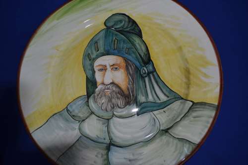 Mancioli Montelupo Italy - Extremely Large Wall Plate 46cm