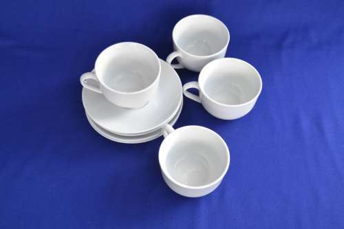 Russell Hobbs Coffee Cups and Saucers - Set of Four