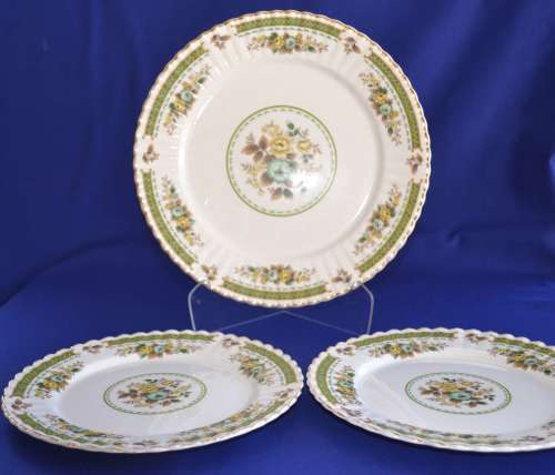 Vintage Royal Stafford Bone China Plates - `Dovedale` Pattern c1950,s