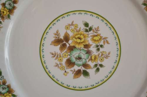 Vintage Royal Stafford Bone China Plates - `Dovedale` Pattern c1950,s