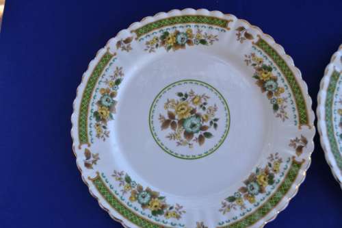 Vintage Royal Stafford Bone China Plates - `Dovedale` Pattern c1950,s