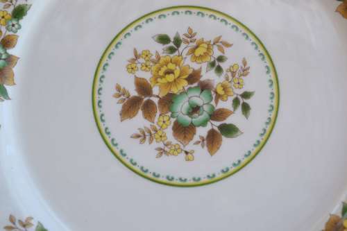 Vintage Royal Stafford Bone China Plates - `Dovedale` Pattern c1950,s