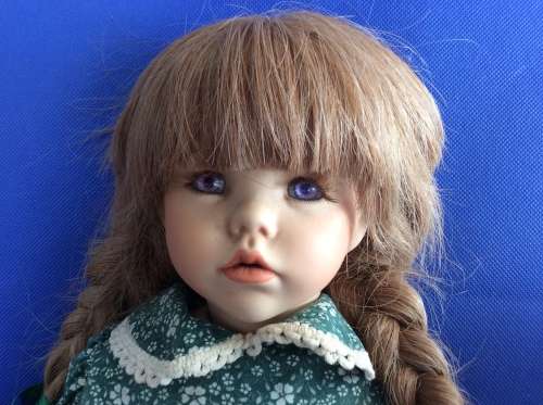 Vintage Porcelain doll - Full Porcelain Body