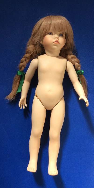 Vintage Porcelain doll - Full Porcelain Body