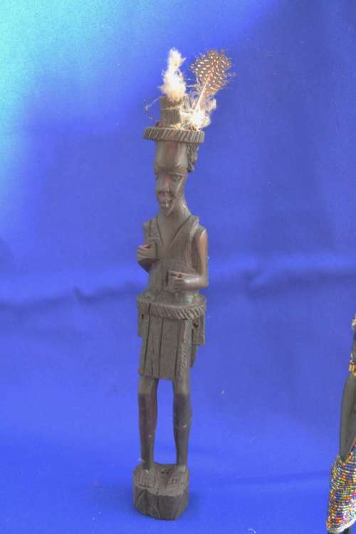 Beaded African Art / Decor Figures - Three Pieces