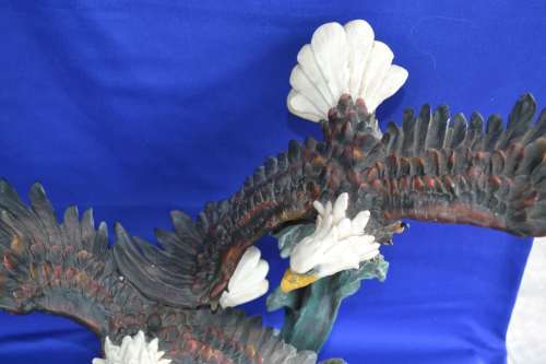 Vintage La Anina Collection American Bald Eagle Sculpture - LARGE