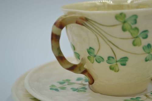 Belleek Classic Shamrock Irish Tea Set - 21 Pieces