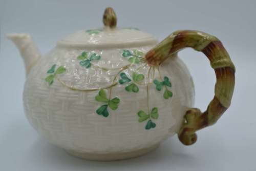Belleek Classic Shamrock Irish Tea Set - 21 Pieces