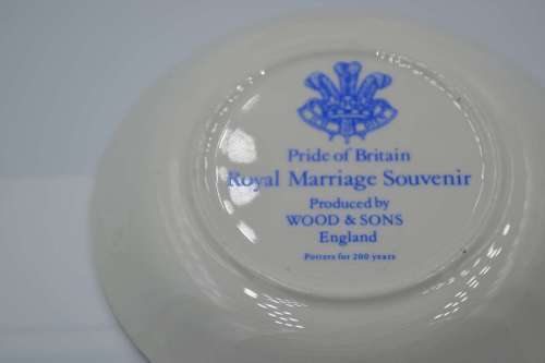 Potpourri Jar and Plate Commemorating the Marriage of Prince Charles and Lady Diana Spencer - 1981