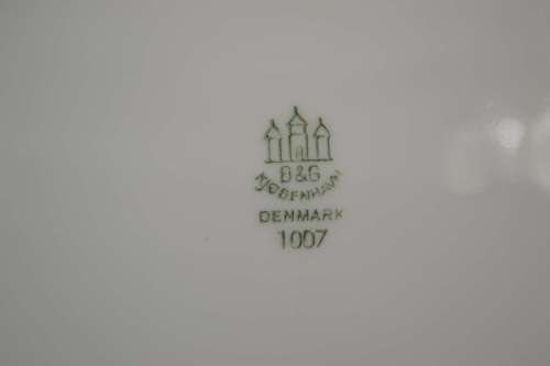 Bing and Grondahl Bespoke Table Ware - Ove Skou Shipping Lines Denmark  - Captains Table Ware RARE