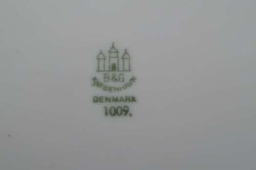 Bing and Grondahl Bespoke Table Ware - Ove Skou Shipping Lines Denmark  - Captains Table Ware RARE